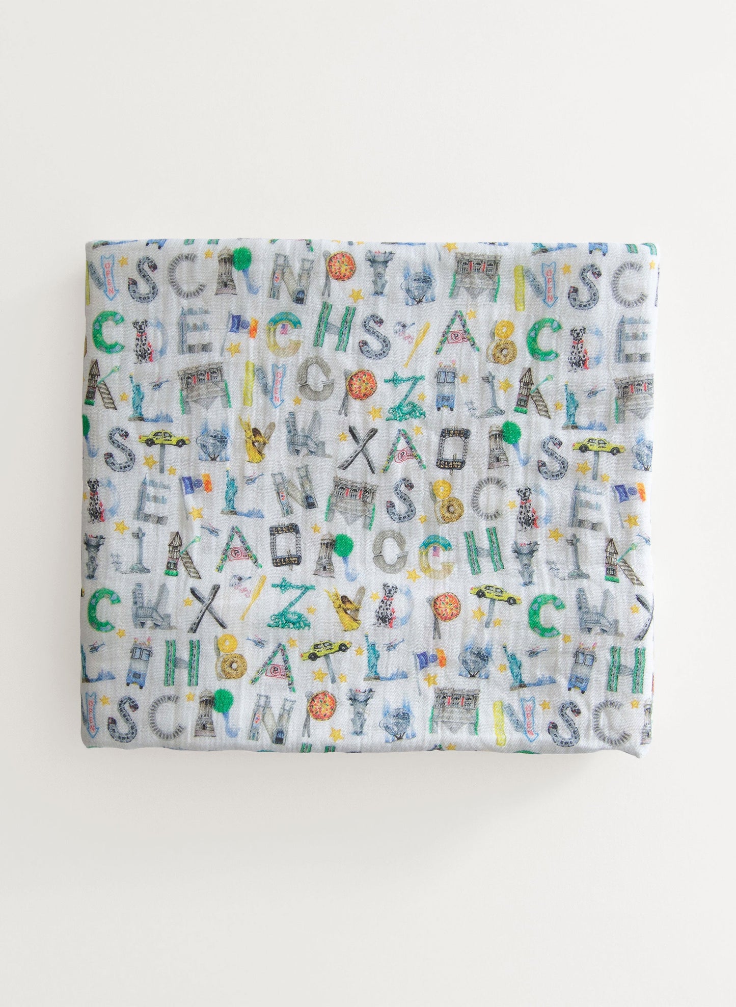 Shawl Blanket - NYC Alphabet Soup