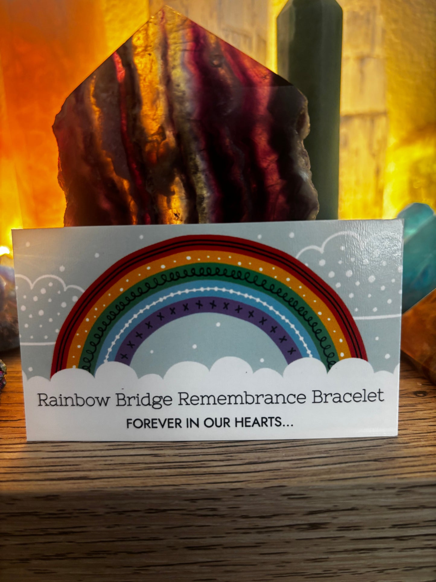 Rainbow Bridge Remembrance Bracelet – A Loving Tribute to a Pet’s Eternal Spirit