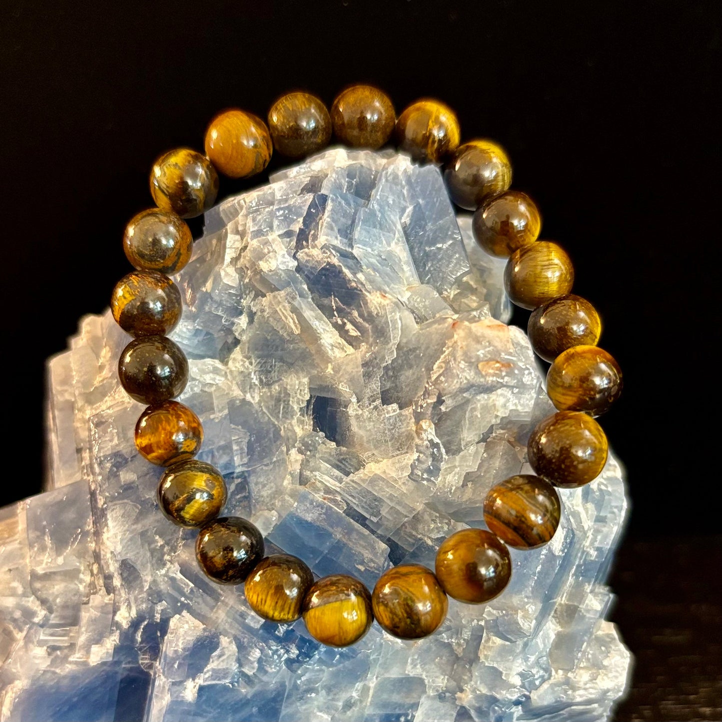 Natural Tiger Eye Beaded Bracelet – Stone of Personal Power