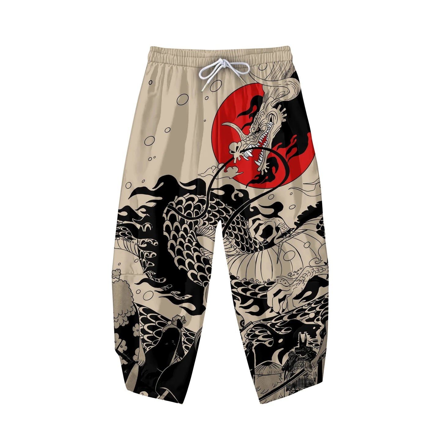 π Summer Japanese Style Anime Dragon Print Haori Yukata