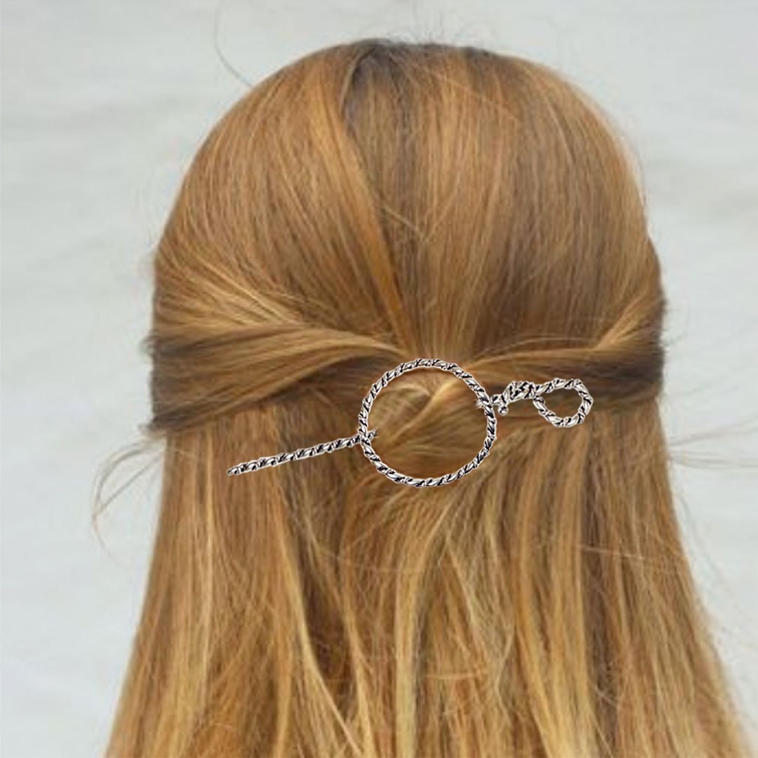 Lariat - Triple Rope Twist Mane Tamer Hair Pin in Gold