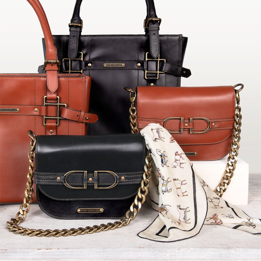Paddock - Halter Tote Luxury Leather Handbag in Cognac