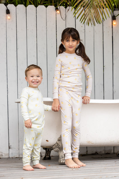 Lemon Print PJ- Mint