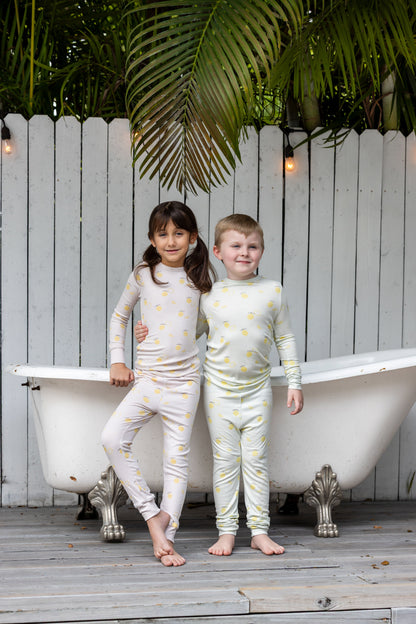 Lemon Print PJ- Mint