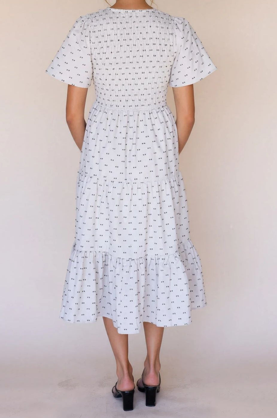 Tayla Linen Dress in Cream