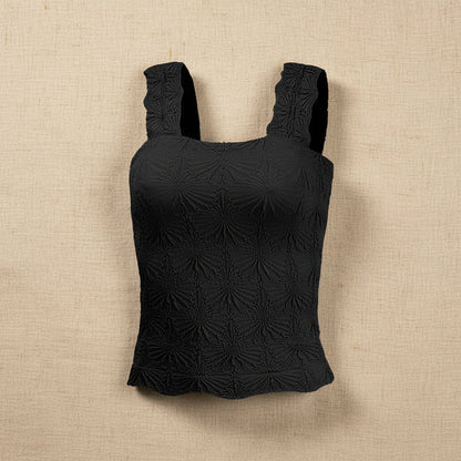 Women's Pleated Figure-flattering Square-neck Camisole