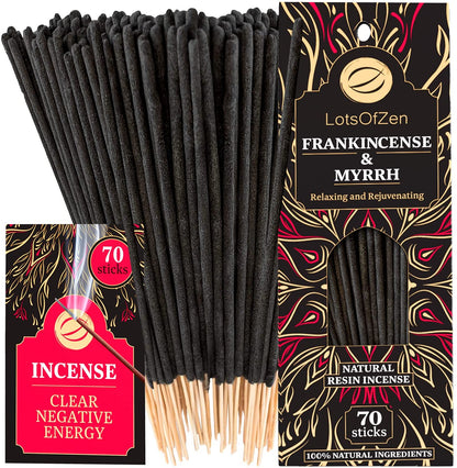 Frankincense and Myrrh Incense Sticks (70 Pack)