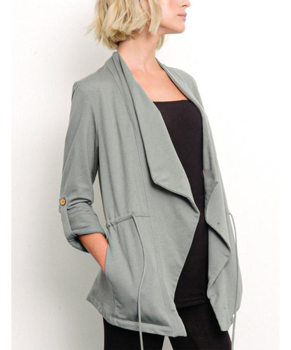 Hemp Open Front Jacket