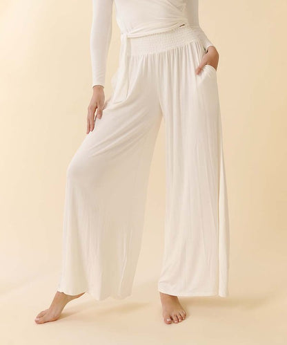 Smock Elastic Waist Maxi Palazzo