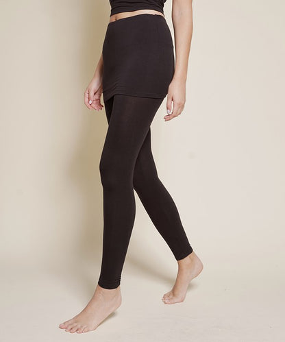 Bamboo Pre-Washed One Piece Skirted Legging