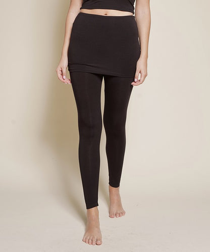 Bamboo Pre-Washed One Piece Skirted Legging