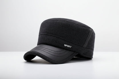 Winter Flat Hat – Classic Warm Wool-Style Newsboy Cap