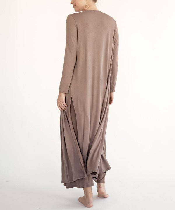 Bamboo Maxi Long Cardigan