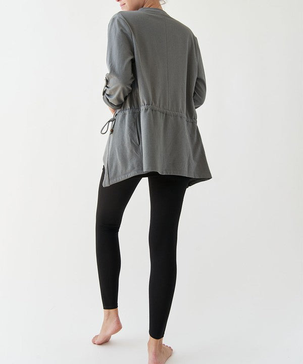 Hemp Open Front Jacket