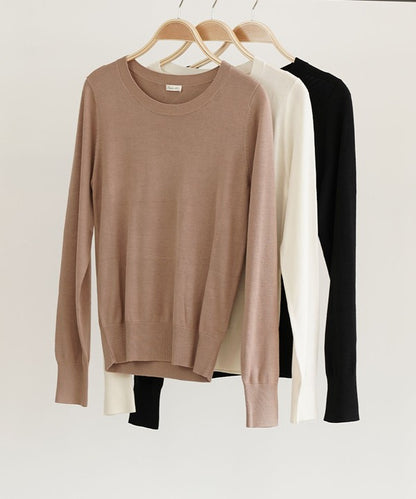 Bamboo Sweater Crew Neck Top