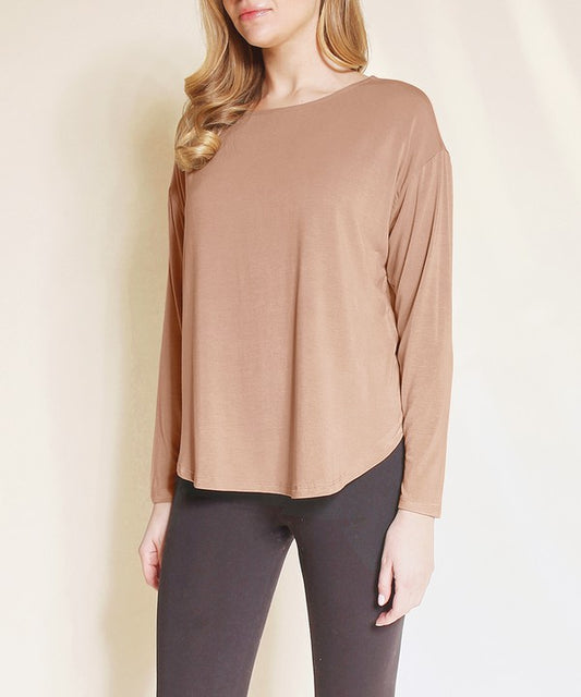 Bamboo Dolman Long Sleeve Top