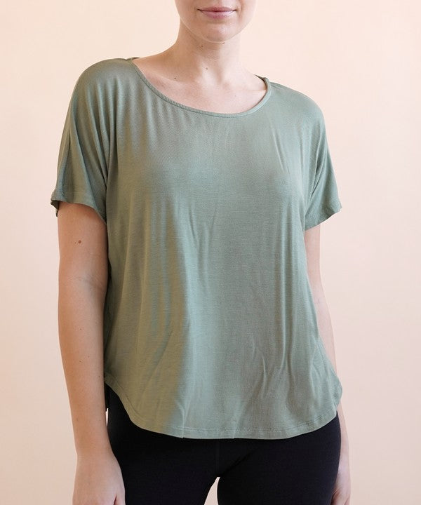 Bamboo Casual Dolman Sleeve Top