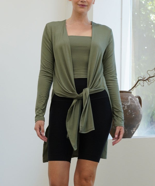 Bamboo Long Cardigan