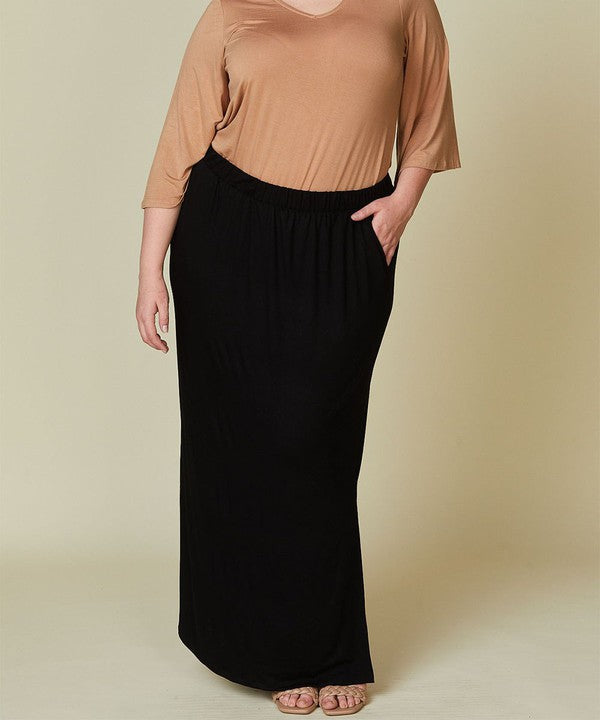 Bamboo Classic Skirt For Curvy