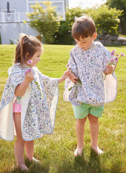 Children's Organic Swim Poncho - Coral Reef