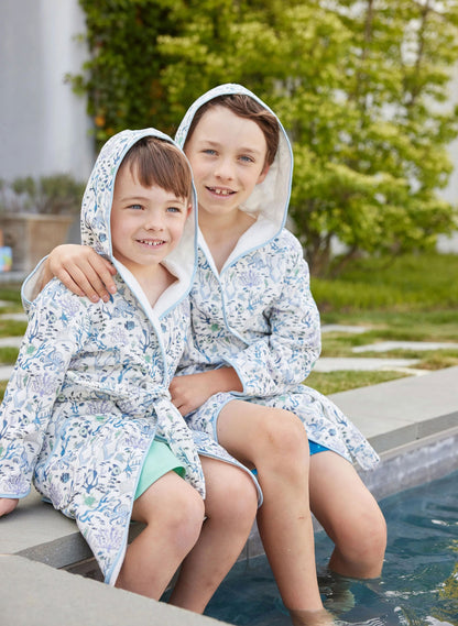 Greenwich Organic Children’s Bathrobe - Coral Reef