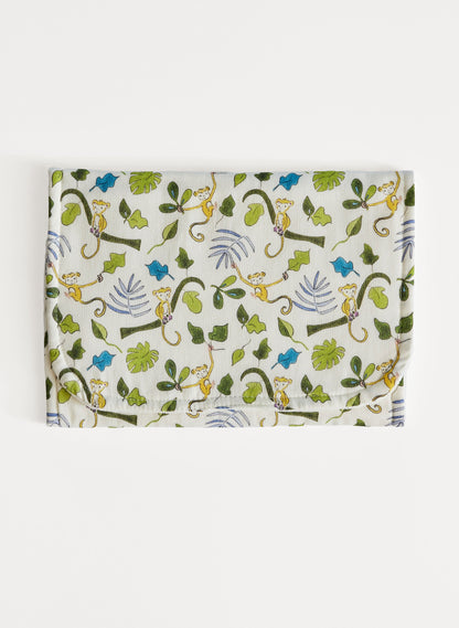Baby Burp Cloth - Happy Monkey