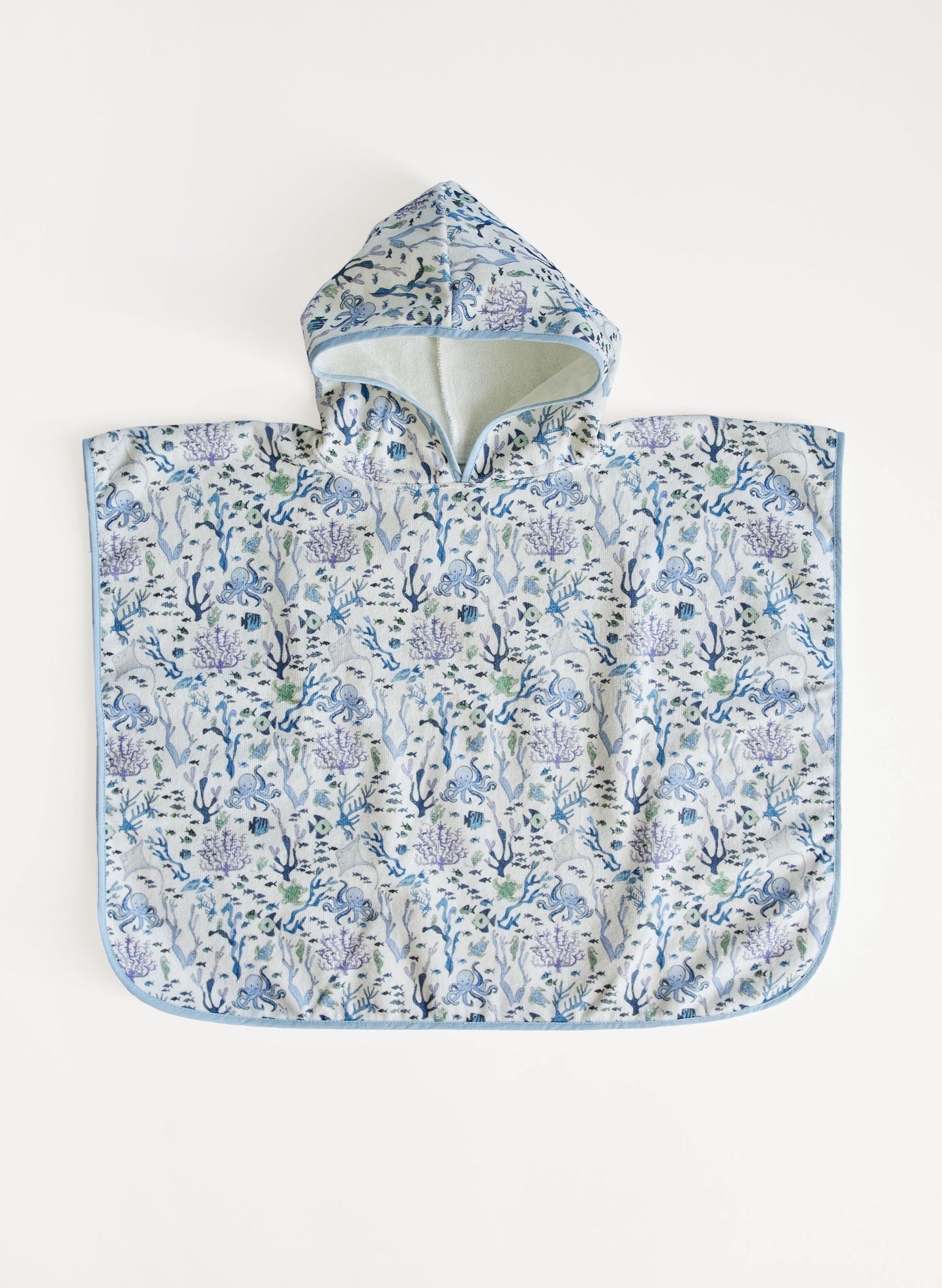 Children's Organic Swim Poncho - Coral Reef