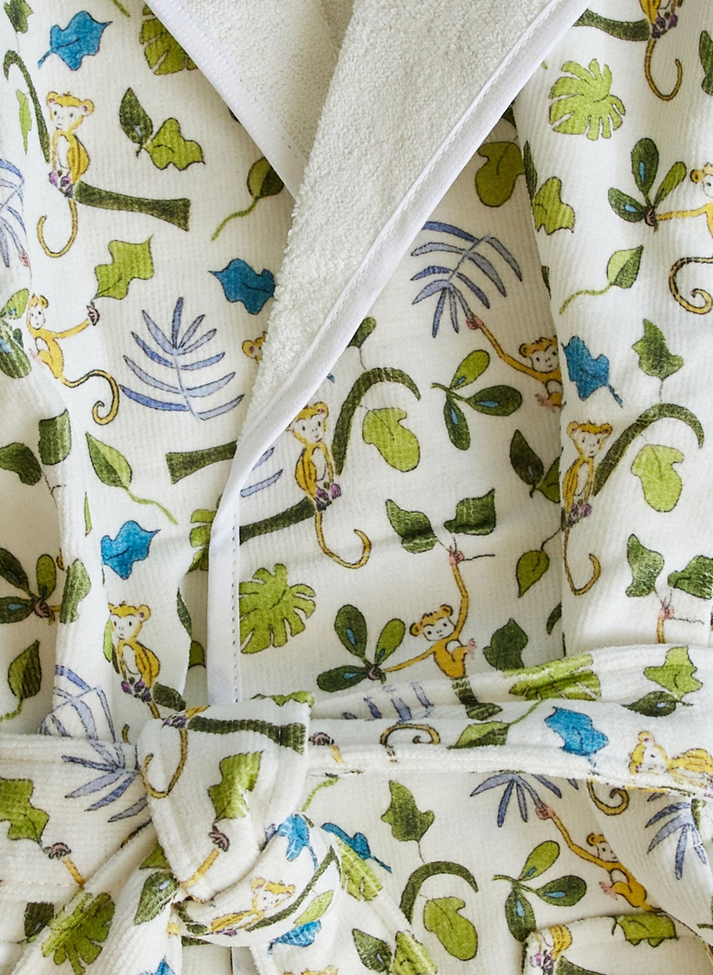Greenwich Organic Children’s Bathrobe - Happy Monkey