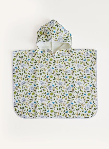 Children's Organic Swim Poncho - Happy Monkey