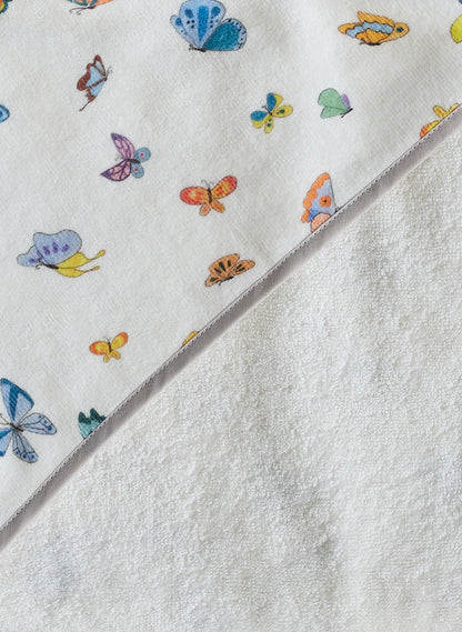 Hooded Bath Towel - Madame Butterfly