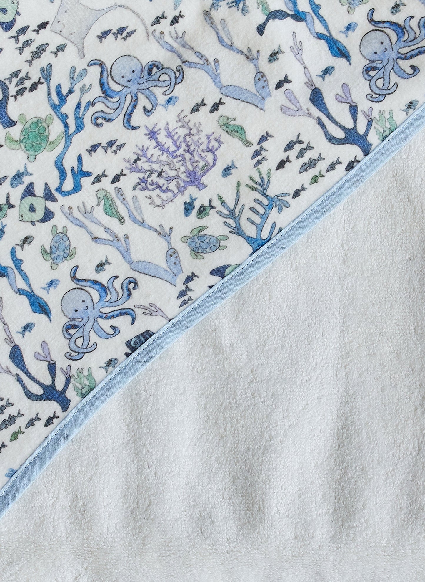 Hooded Bath Towel - Coral Reef