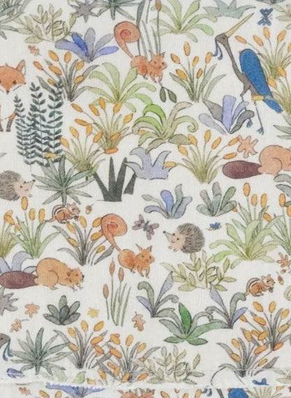 Baby Burp Cloth - Foxy Forest