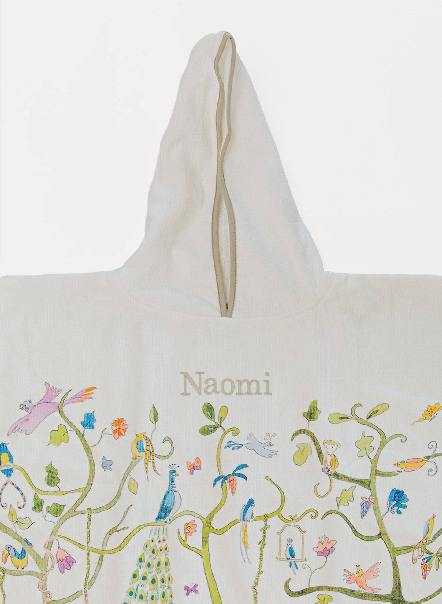 Children's Organic Swim Poncho - Tropical Chinoiserie