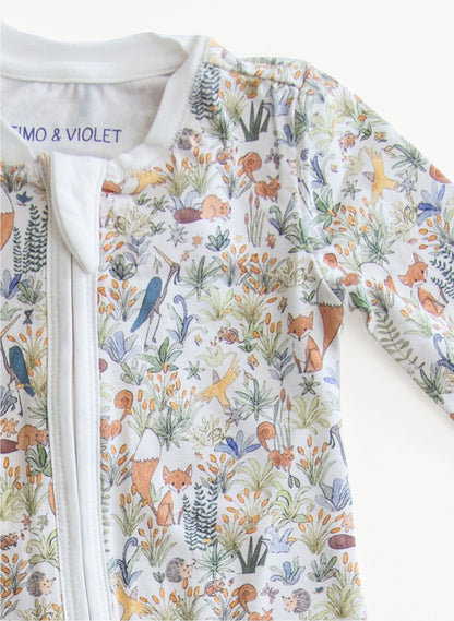 Baby Zippered One-Piece - Foxy Forest