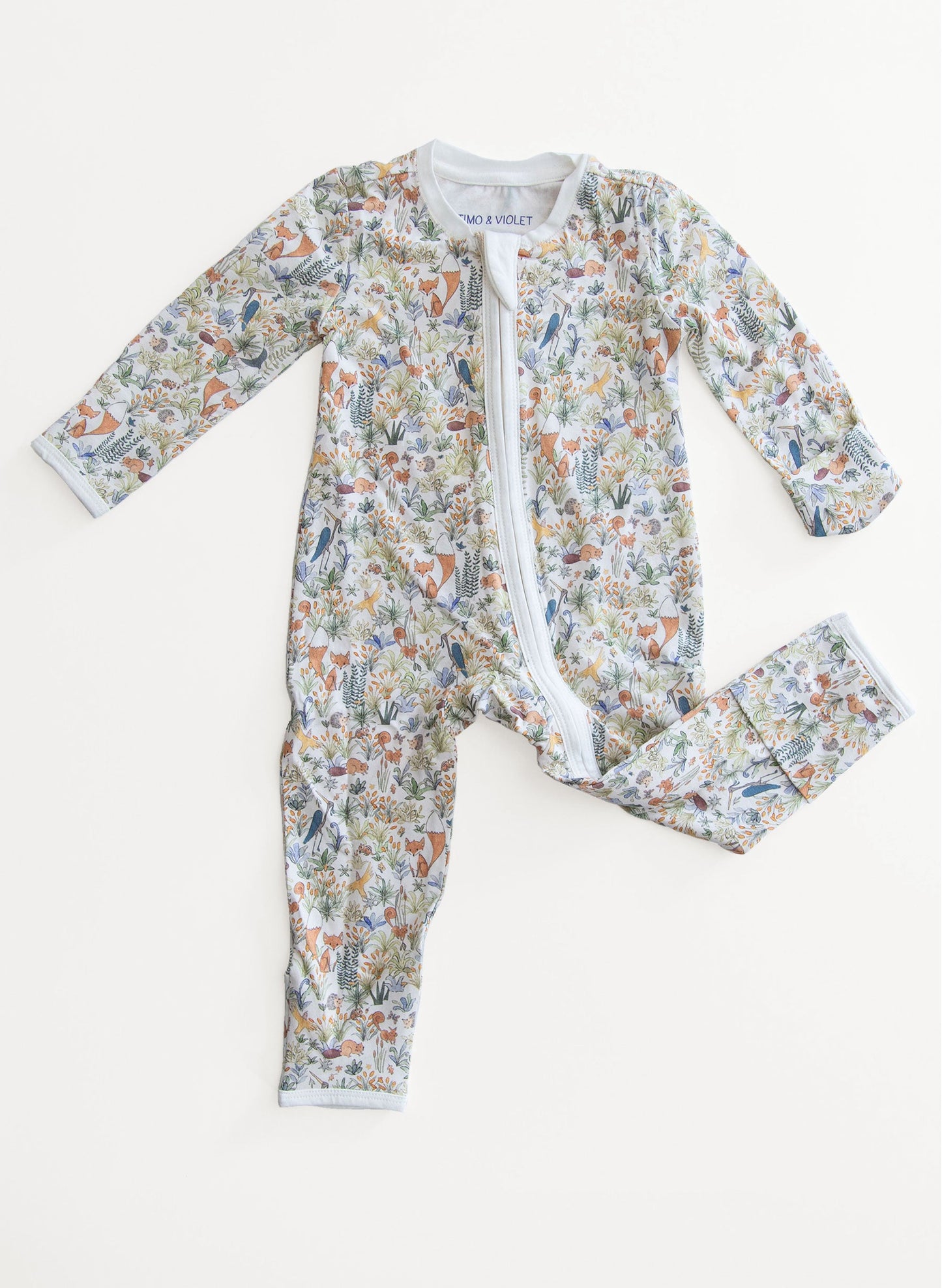 Baby Zippered One-Piece - Foxy Forest