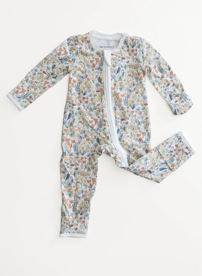 Baby Zippered One-Piece - Foxy Forest