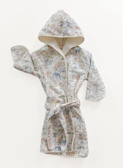 Greenwich Organic Children’s Bathrobe - Sweet Savanna