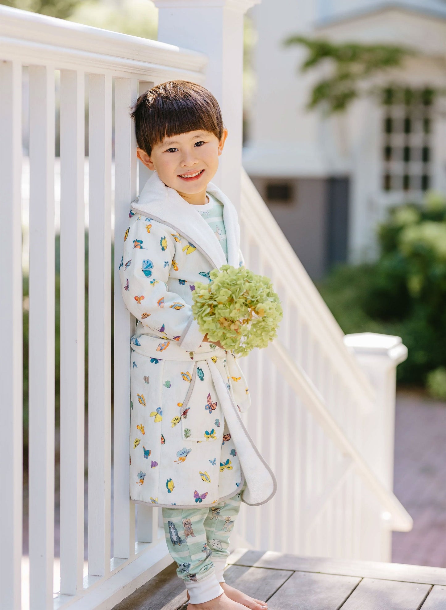 Greenwich Organic Children’s Bathrobe – Madame Butterfly