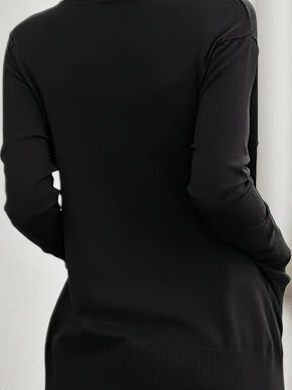 Women’s Casual Knitted Cardigan with Pockets