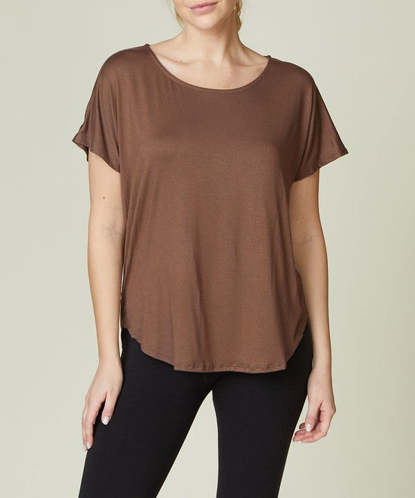 Bamboo Casual Dolman Sleeve Top