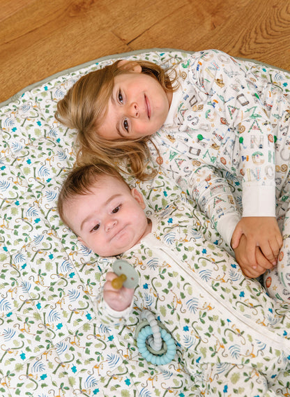 Baby Zippered One-Piece - Happy Monkey