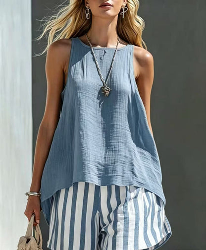 Women's V-Neck Long-Sleeve Loose-Fit Button-Up Shirt