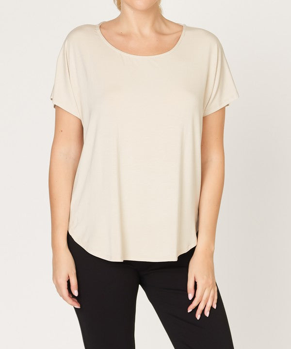 Bamboo Casual Dolman Sleeve Top