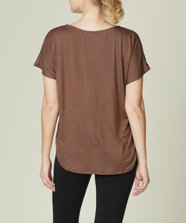 Bamboo Casual Dolman Sleeve Top