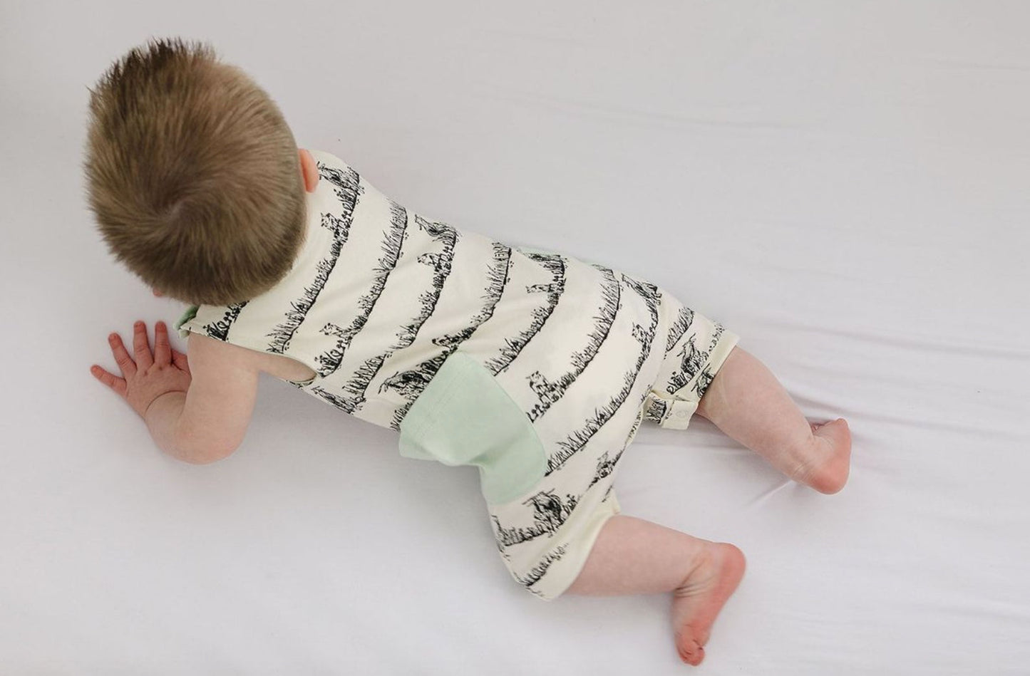 GOTS Certified Organic Cotton Sleeveless Romper - Billie & Kid