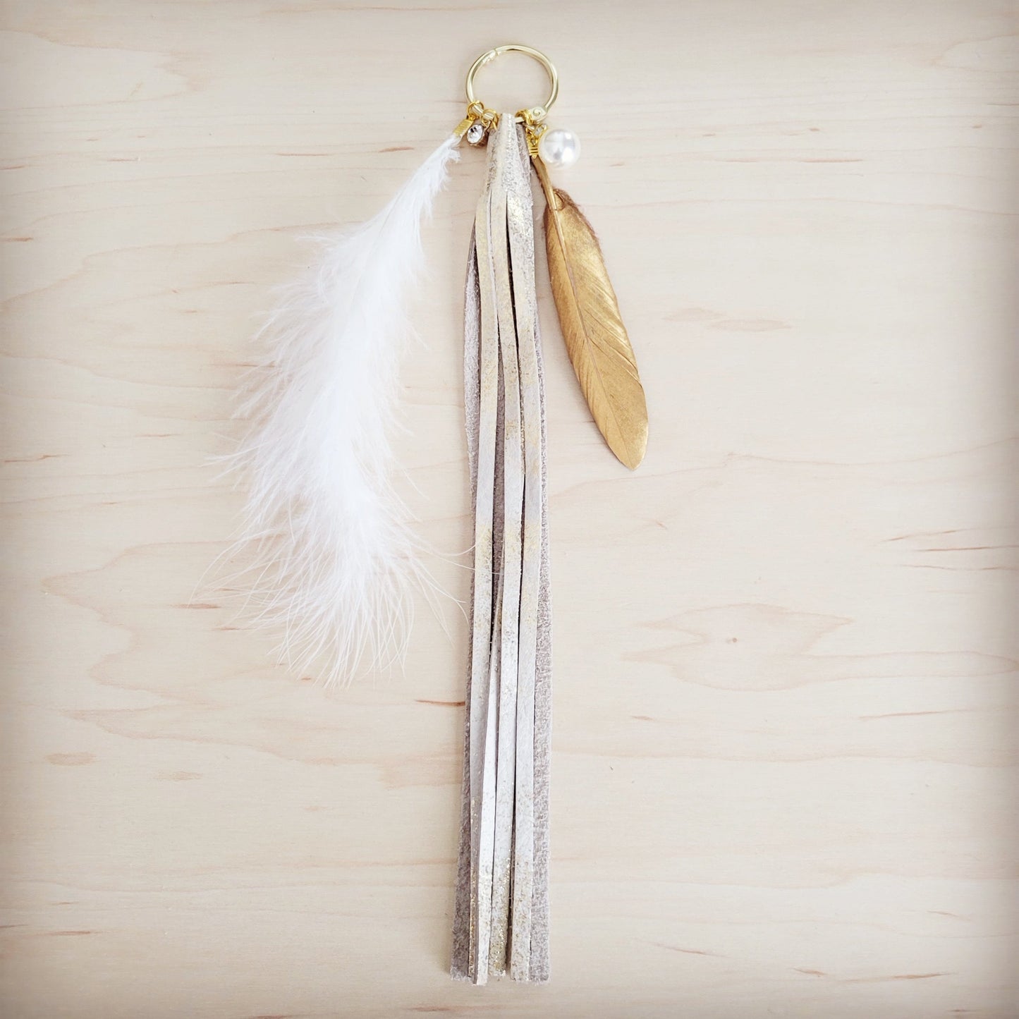 Wedding Boho Western Leather Boot Bling Gold Feather 500o