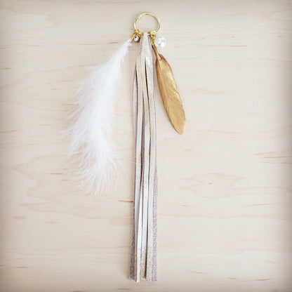 Wedding Boho Western Leather Boot Bling Gold Feather 500o