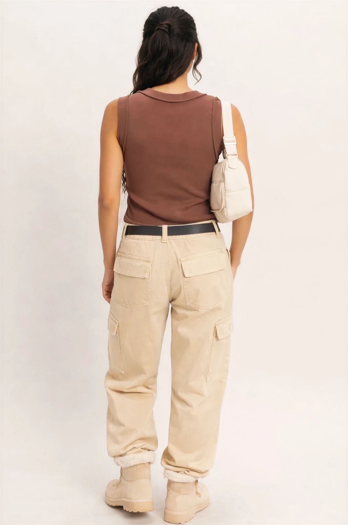 Luna Tank in Brown