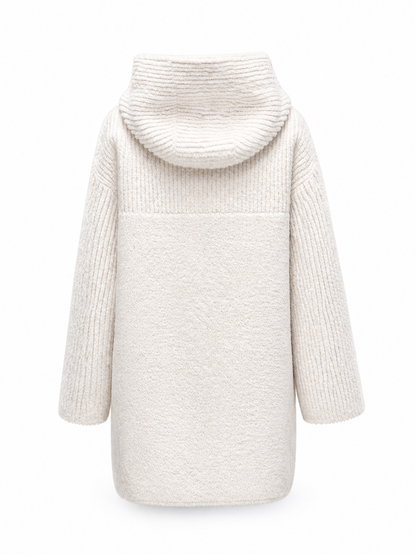 ⇆ Reversible Faux Fur & Suede Hooded Jacket