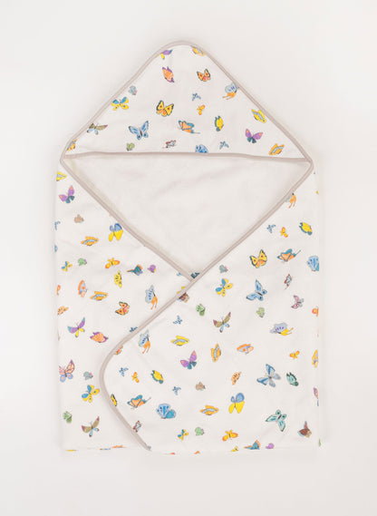 Hooded Bath Towel - Madame Butterfly